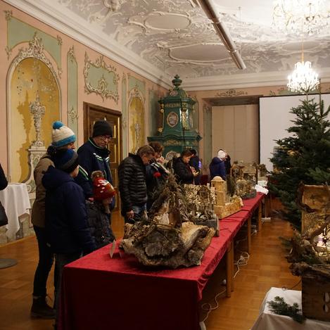 Krippenausstellung im Barocksaal im Stift Vorau | © Oststeiermark Tourismus | Jasmin Perhofer