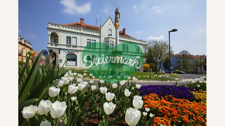 Blühender Kreisverkehr in Hartberg | © Oststeiermark Tourismus | Bernhard Bergmann