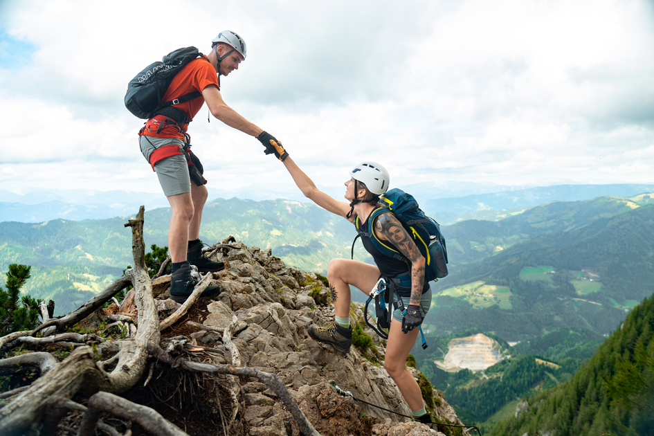 Climbing in the Almenland Nature Park in Eastern Styria | ©  Oststeiermark Tourismus | RKP Marketing