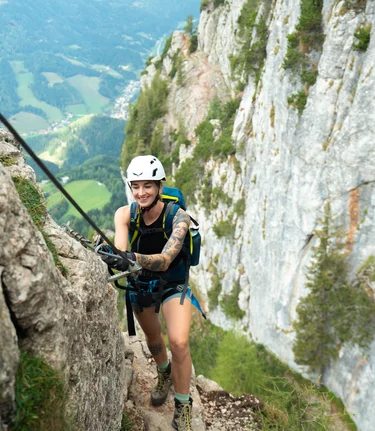 Climbing in the Almenland Nature Park in Eastern Styria | ©  Oststeiermark Tourismus | RKP Marketing