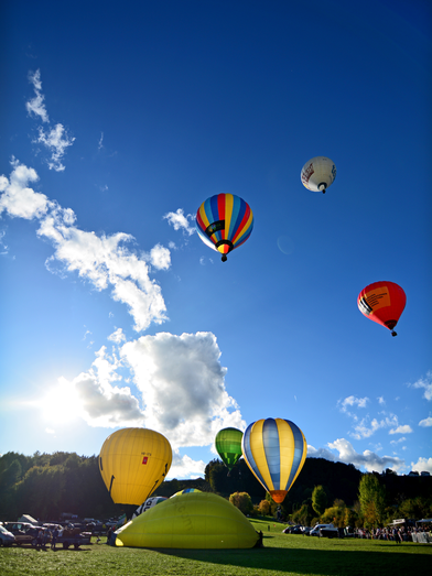 Balloon launch in Puch near Weiz in Eastern Styria | ©  Oststeiermark Tourismus | Christian Strassegger