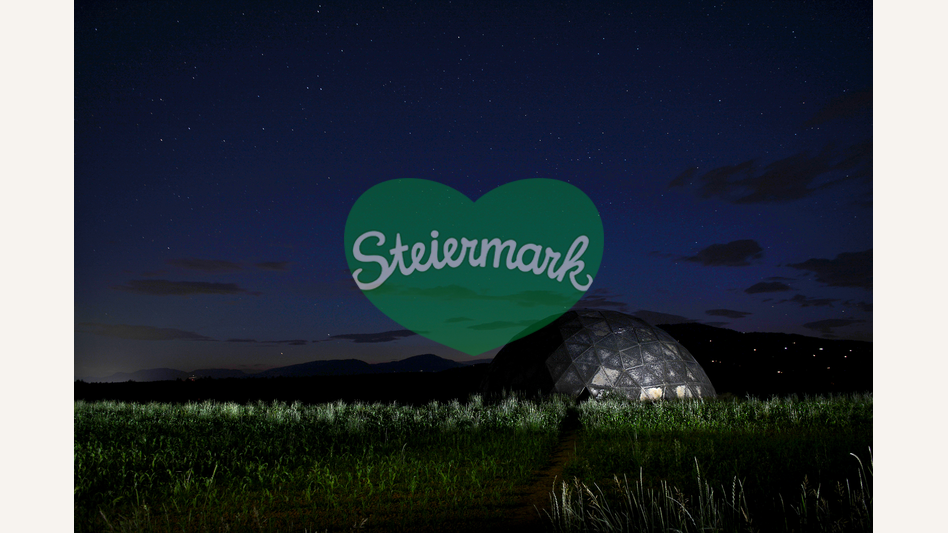 Klangdom in Pischelsdorf bei Nacht | © Oststeiermark Tourismus | Christian Strassegger