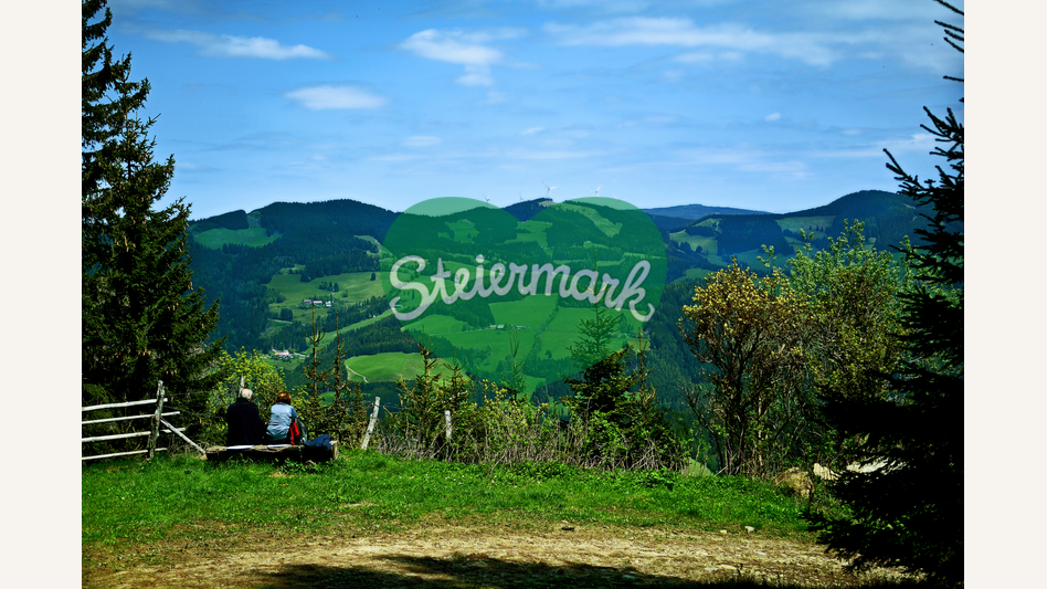 Gebirgslandschaft im Almenland in der Oststeiermark | © Oststeiermark Tourismus | Christian Strassegger
