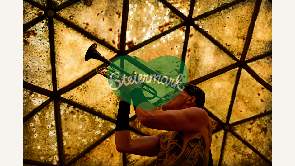 Trompetist im Klangdom in Pischelsdorf | © Oststeiermark Tourismus | Christian Strassegger