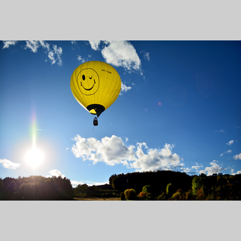 Heißluftballon beim Ballonstartplatz Puch bei Weiz | © Oststeiermark Tourismus | Christian Strassegger
