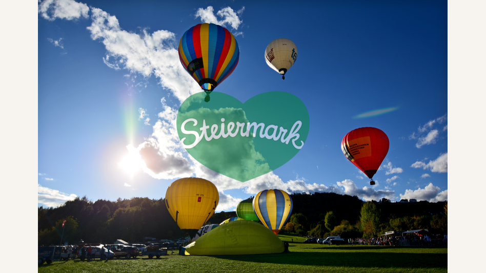 Heißluftballon beim Ballonstartplatz Puch bei Weiz | © Oststeiermark Tourismus | Christian Strassegger