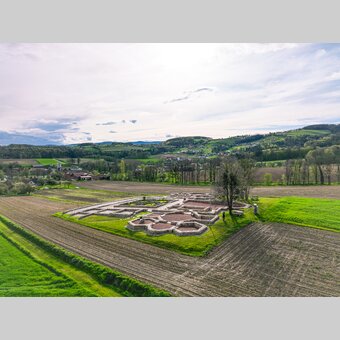 Luftaufnahme von der Villa Rustica in der Oststeiermark | ©  Oststeiermark Tourismus | RKP Marketing GmbH