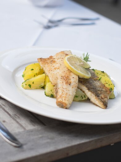 Fish dish at Gasthaus Strobl in St. Ruprecht an der Raab | © Gasthaus Strobl | Philpp Seidnitzer