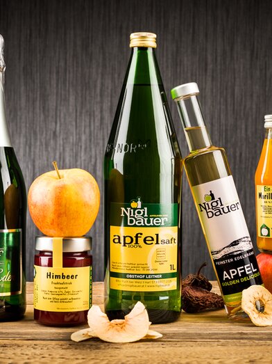 Culinary products from Obstbau Leitner in Apfelland-Stubenbergsee | © Obstbau Niglbauer