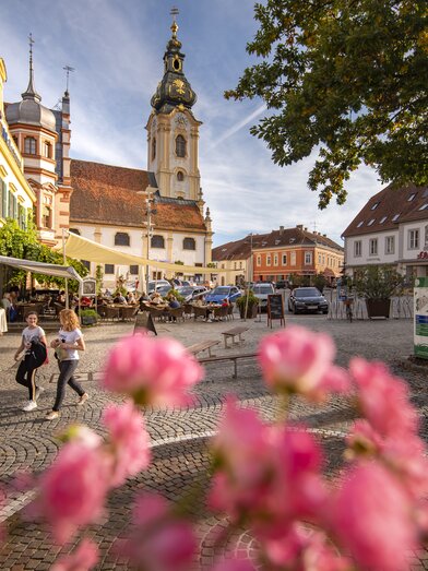 Spring on the main square of Hartberg in Eastern Styria | © TV Oststeiermark | Bernhard Bergmann