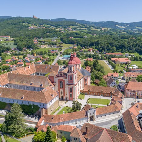 Aerial view over Pöllau in Eastern Styria | © TV Oststeiermark | Helmut Schweighofer