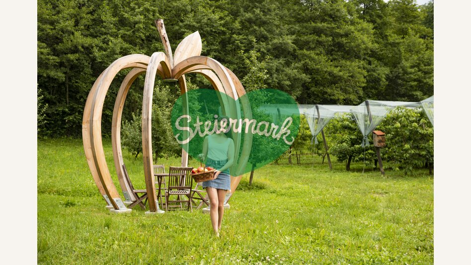 Erlebnisstation der Apfelstraße in der Oststeiermark | © Oststeiermark Tourismus | Bernhard Bergmann