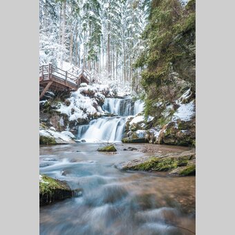 Kaskadenwasserfall in der Graggerschlucht im Winter | © TV Murau | René Hochegger