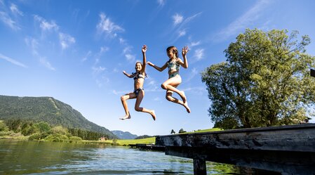 Springen in Teich | © TV Murau |  Tom Lamm