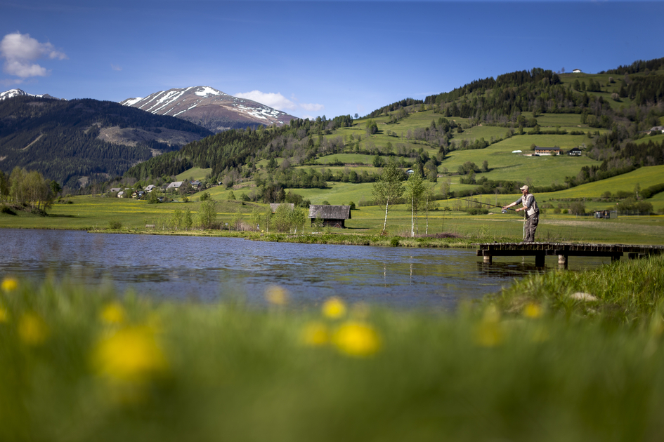 Fischen beim Rottenmanner Teich | © Tom Lamm | ikarus.cc | Tom Lamm
