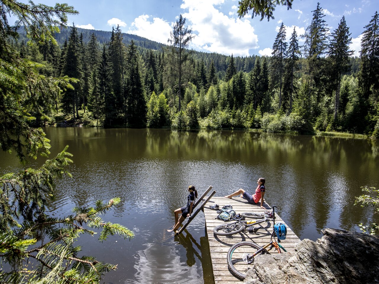 Radfahren Podolerteich Rast | © Holzwelt Murau | Tom Lamm