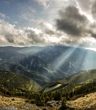 Blick vom Rappoldkogel auf den Salzstiegl