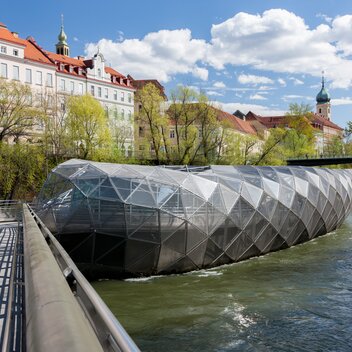 Island in the Mur | © Graz Tourismus | Harry Schiffer