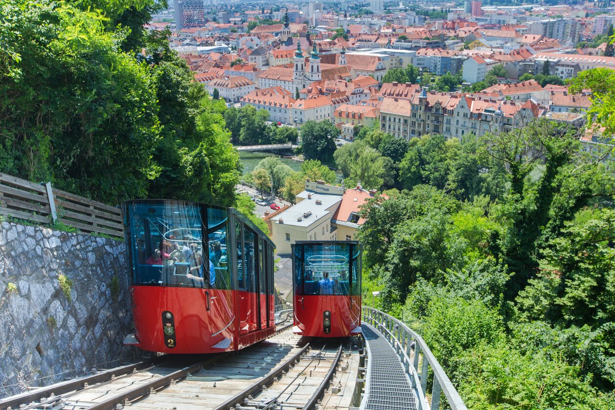 Schlossberg Funicular | © Graz Tourismus | Harry Schiffer