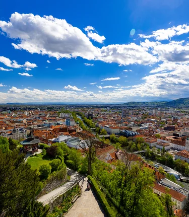 Aussicht vom Schlossberg | © Graz Tourismus | Harry Schiffer