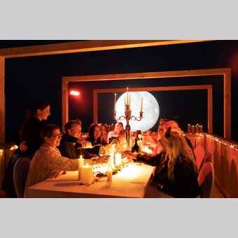 Galadinner am Schöckl bei Vollmond | © Region Graz | www.wolfganghummer.com