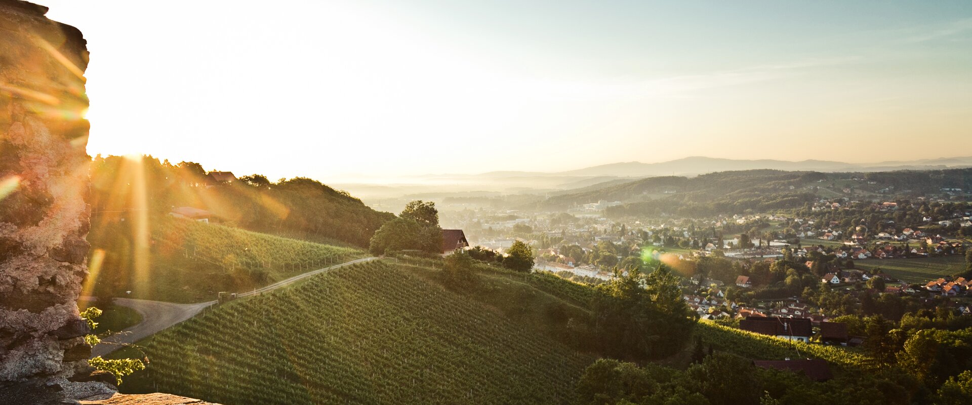 Abendstimmung auf der Burg Deutschlandsberg | © TVB Südsteiermark | Lupi Spuma