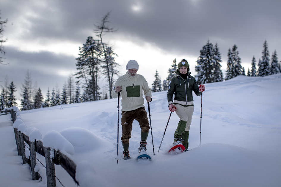 Snowshoeing in the Murtal – Steiermark Snow Shoeing in the Murtal Region – Styria | © Erlebnisregion Murtal | Tom Lamm | Use only in connection with the Murtal Tourist Association/ the Murtal Adventure Region and snowshoe hiking.