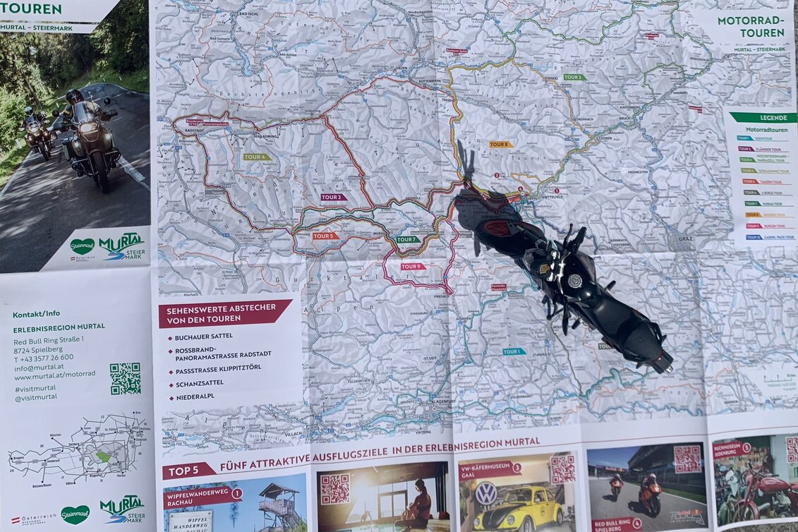 Motorcycle card | © Erlebnisregioin Murtal | Erlebnisregion Murtalq