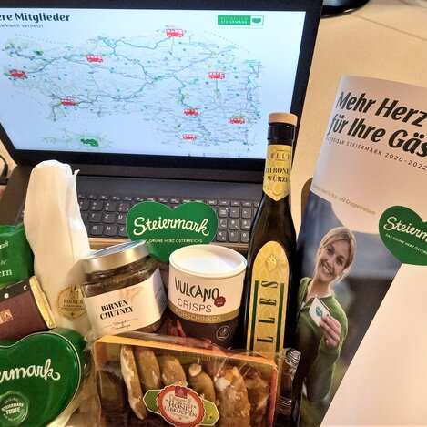 Jeder Webinar-Teilnehmer bekam ein Genuss-Paket zugeschickt | © Busreisen Steiermark | Gabriele Grandl | © Busreisen Steiermark