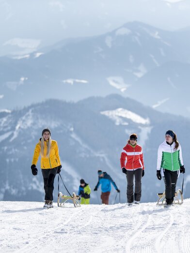 Rodeln auf der Aflenz Bürgeralm | Tom Lamm | © TRV HOCHsteiermark