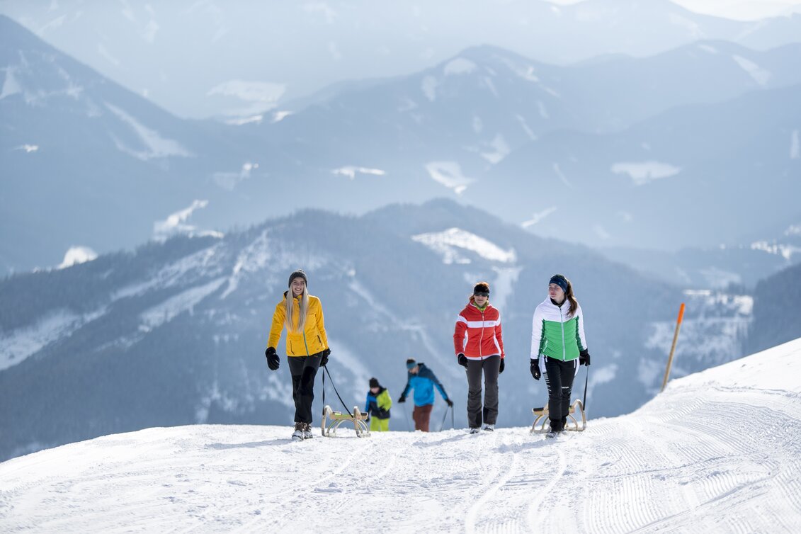 Rodeln auf der Aflenz Bürgeralm | © TRV HOCHsteiermark | Tom Lamm | © TRV HOCHsteiermark