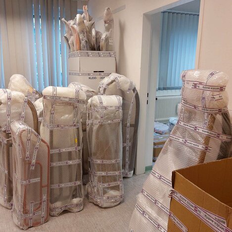 Bereit für den Transport nach China | © Wintersportmuseum Mürzzuschlag | Hannes Nothnagl | © Wintersportmuseum Mürzzuschlag