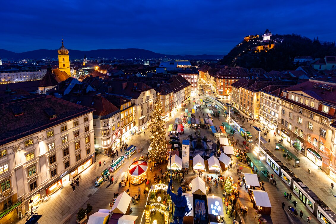 Adventmarkt Hauptplatz Graz | © Graz Tourismus | Harry Schiffer | © Graz Tourismus