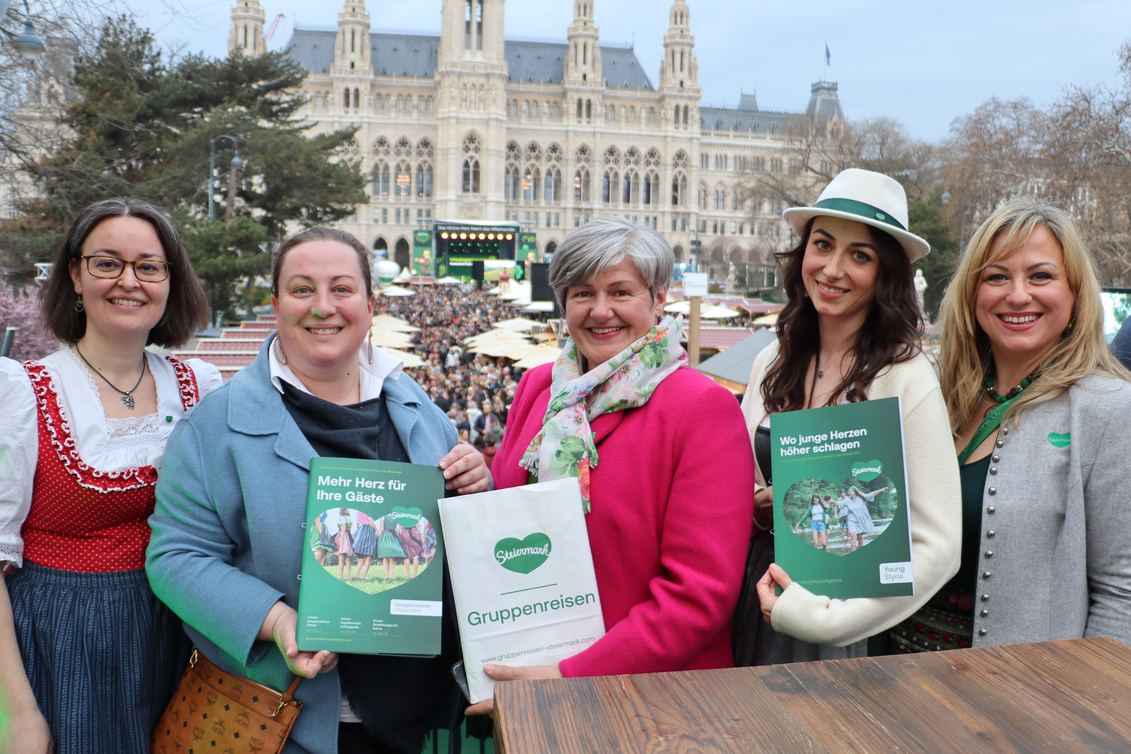Blick auf den 26. Steiermark Frühling am Wiener Rathausplatz | © Gruppenreisen Steiermark | © Gruppenreisen Steiermark