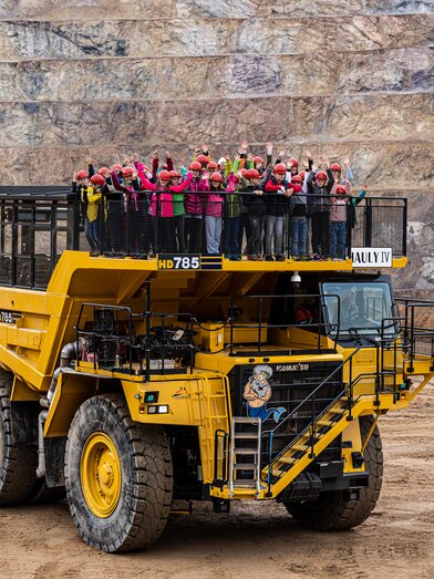 Seit 2023 geht es mit den neuen Haulys auf den Erzberg | H. Tauderer | © VA Erzberg