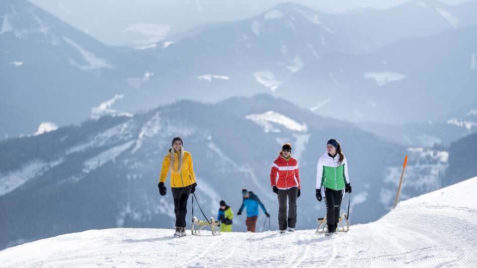 Rodeln auf der Bürgeralm | © TV Hochsteiermark