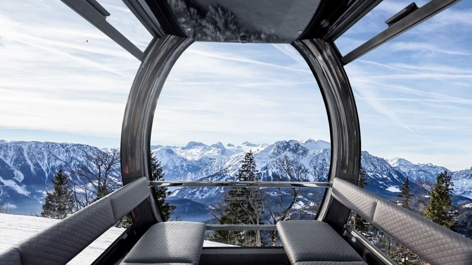Blick aus der Kabine auf das imposante Bergpanorama | © Loser Bergbahnen