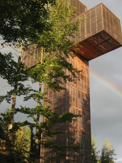 Pilgerkreuz und Regenbogen | Veronika Scheikl | © Verein Pilgerkreuz am Veitscher Ölberg