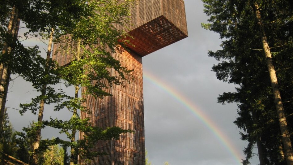Pilgerkreuz und Regenbogen | © Verein Pilgerkreuz am Veitscher Ölberg
