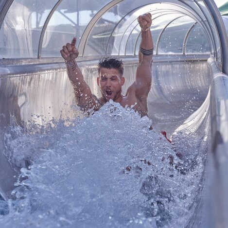 Action in der Panoramarutsche | © Thermenresort Loipersdorf | Jean van Lülik | © Thermenresort Loipersdorf