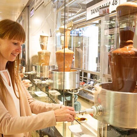 Verkostung am Schokobrunnen | © Jacqueline Jud | © Jacqueline Jud