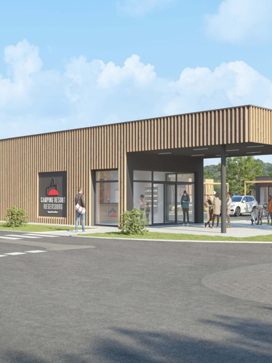 Eröffnung des neuen Camping Resorts im März 2024 | © Gebetsroither International GmbH, Rendering