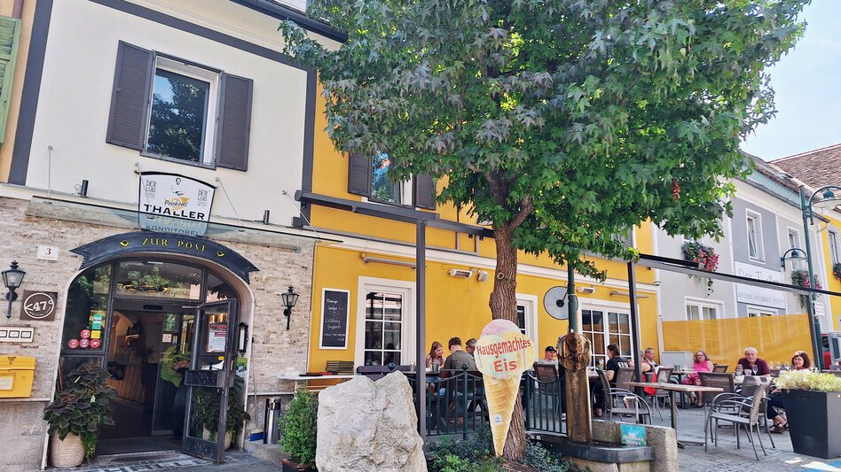 Außenansicht Wirtshaus Restaurant Hotel Thaller am Hauptplatz | © Gruppenreisen Steiermark