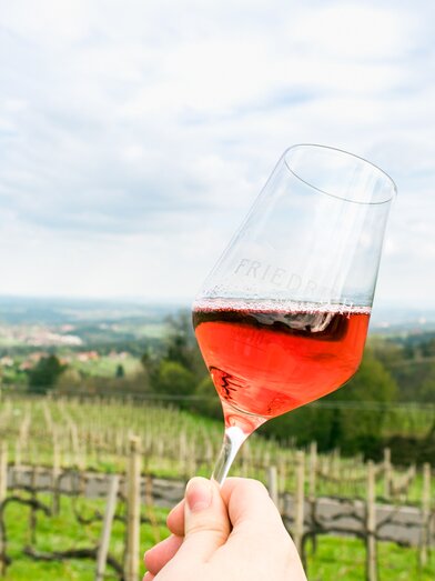 Schilcherweingut Friedrich Schilcher im Glas - Stainzerhof | © Schilcherweingut Friedrich