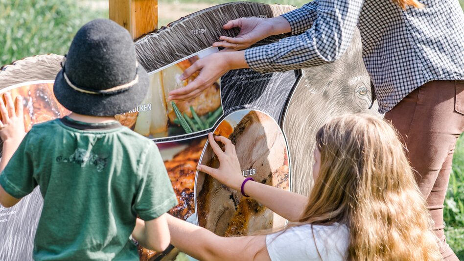 Eine Figur, wo man Teile des Wildschweins zusammensetzen muss | © TG-Fotozone