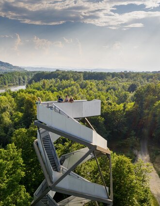 Blick auf den Murturm im UNESCO Biosphärenpark | pixelmaker.at | © (c) Steiermark Tourismus/pixelmaker.at
