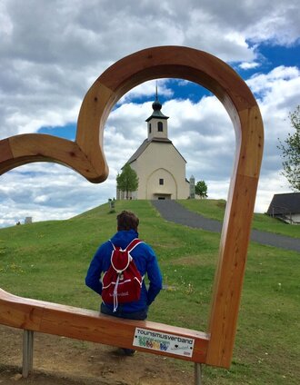 Fotopoint auf St. Wolfgangi | Katharina Reinisch | © TVB Südsteiermark/Katharina Reinisch