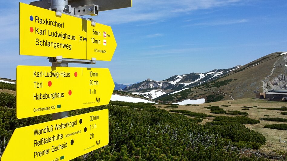 Wanderung Etappe 19 Vom Gletscher zum Wein Nordroute Schneealm - Rax Karl Ludwig Haus - Touren-Impression #2.8 | © Andreas Steininger
