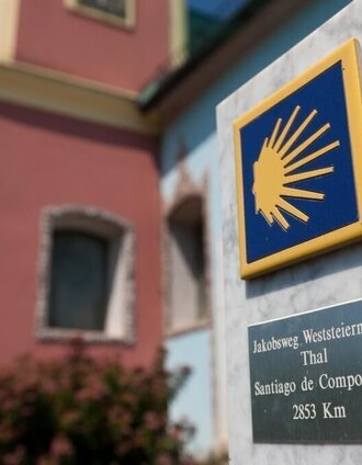 Am Beginn des Weststeirischen Jakobswegs | Steiermark Tourismus/Schiffer | © TRV Graz / Graz Umgebung