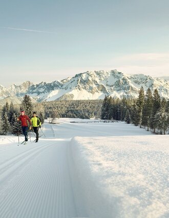 XC skiers at "fairytale meadow" of the Vorberg trail | Peter Burgstaller | © Tourismusverband Ramsau am Dachstein